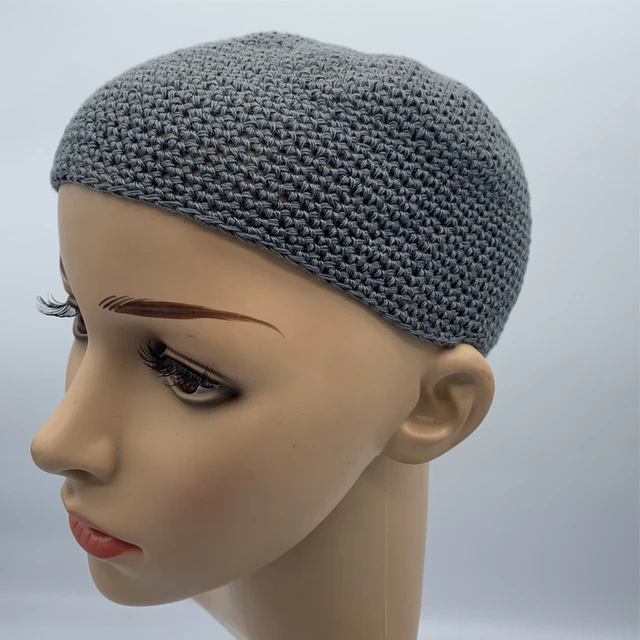 Bonnet en Coton pour Homme - Bonnet Kufi au Crochet - Bonnet de