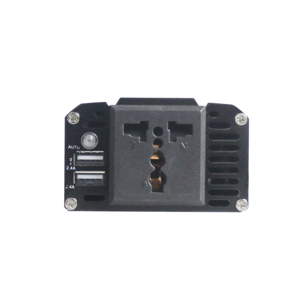 Автомобильный инвертор двойной USB автомобильный переходник преобразователь питания универсальная Модифицированная синусоида 400 Вт 12В к ac220в