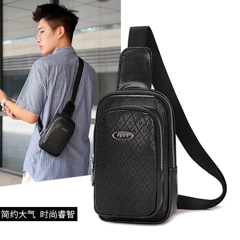 

2019 Winter New Style Men Chest Bag Business Casual Shoulder Bag Men's Korean-style Trend Body Hugging Chest Pack
