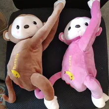 Подарок на год мультяшная коробка для салфеток в виде обезьяны, автомобильная подвесная коробка для бумажных салфеток, держатель для бумажных салфеток, бумажные коробки для салфеток, автомобильный домашний декор