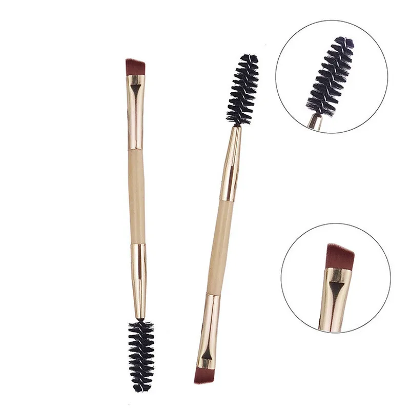 

1PC Eyebrow Brush Beauty Makeup Wood Handle Eyebrow Brush Eyebrow Comb Double Ended Brushes Professional Make Up Beauty Tools