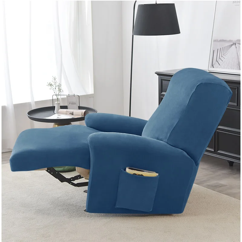 Velvet Plush Recliner Cover Split Design Stretch Lazy Boy Chair Lounger Single Seater Couch Sofa Slipcover Armchair Covers | Дом и сад