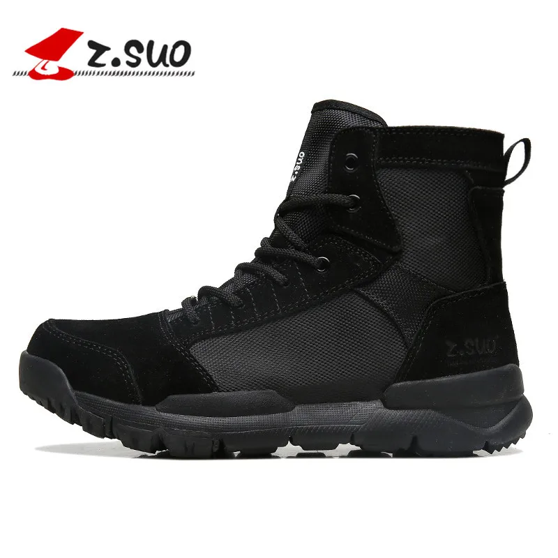 

ZSuo Summer Martin Boots Women's England Desert Boots Hight-top Women's Boots Genuine Leather Outdoor Climbing Boots Fashion Cou