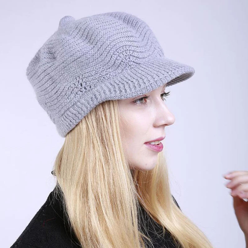 GAOKE, зимние шапки для женщин, Skullies Beanies, шапки ручной работы, новинка, женская шапка, вязаная шапка цвета хаки