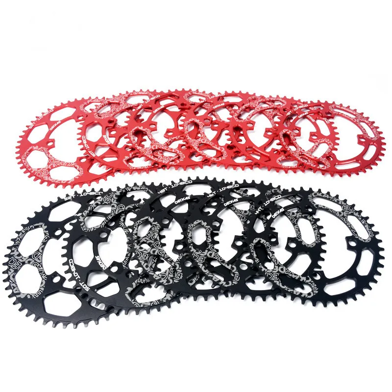 Deckas овальная узкая широкая цепь MTB горный велосипед 104BCD 40T 42T 44T 46T 48T 50T 52T Запчасти для зубной пластины