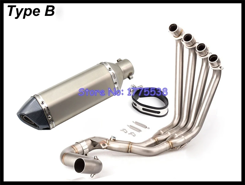 CBR650 CBR650F CB650F 14-18 мотоцикл выхлопная полная система карбоновый вид мотоцикл глушитель выхлопная головка труба для CBR650 CBR650F