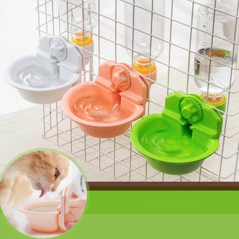 

Pet Cage Hanging Type Automatic Drinking Bowl Drinking Feeding Water Cat Feeder