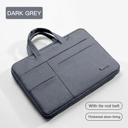 Waterproof Laptop Shoulder Handbag and Briefcase Sleeve - 13.3inch (DARK GREY)