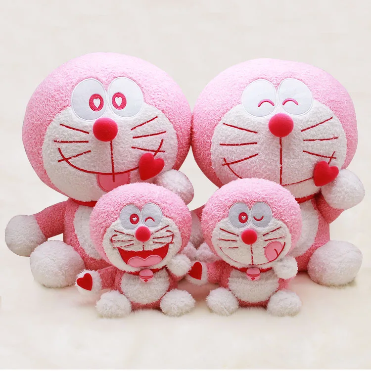 Японский мультфильм doraemon мягкие животные розовые вишни laught плюшевые игрушки