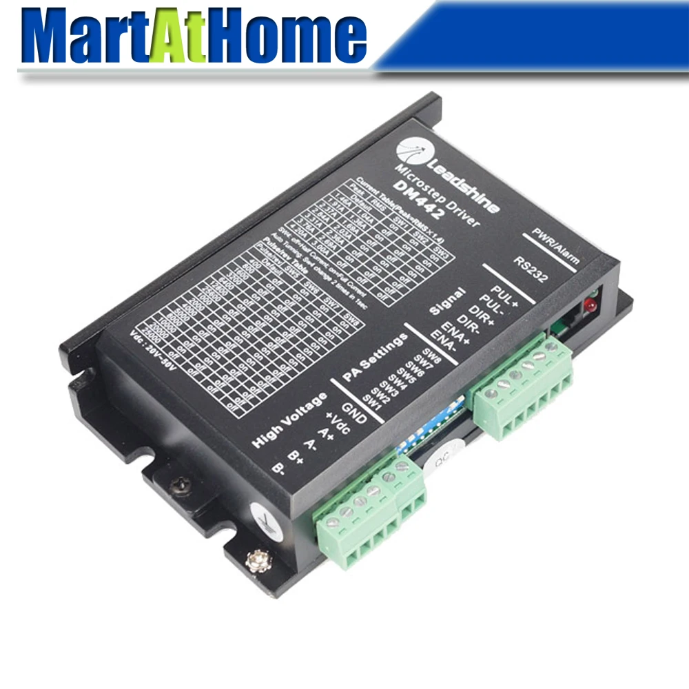 Новый Leadshine DM442 CNC 2 фазный цифровой шаговый Драйвер 40VDC 4.2A для NEMA23 57 двигатель #