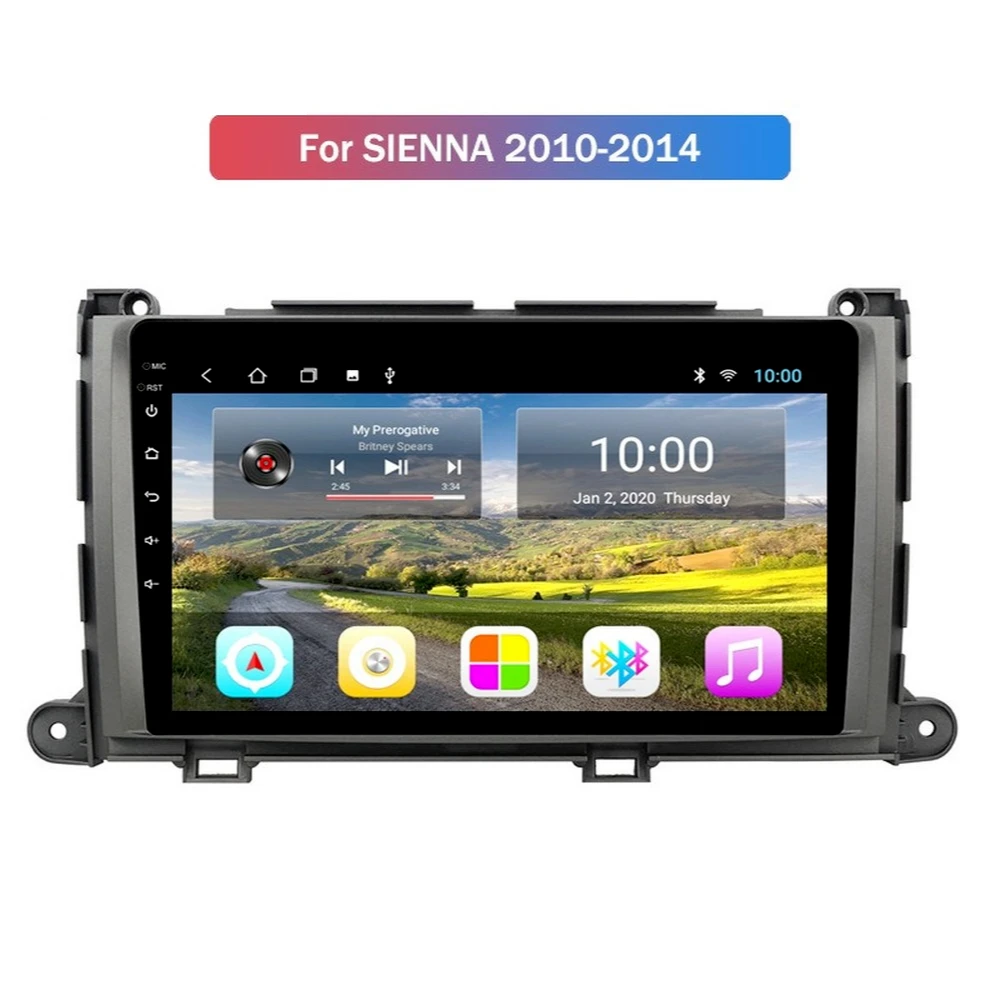 Автомобильный GPS-навигатор на Android 10 0 для TOYOTA Sienna XL30 2010-2014 автомобильное радио