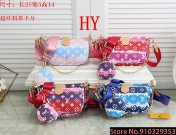 

Luxury Leather Handbags Women Bags Designer Brand Women's Shoulder Bags Large Capacity Ladies Hand Bags L502 Louis Vuitton LV-