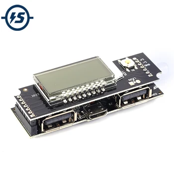 

Lithium Battery Charging Board 5V2A LCD Display Dual USB Output Charger Module DIY Charger