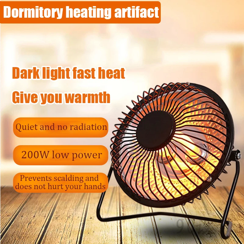 220V Mini Home Heaters Fan Portable Electric Heater Handy Warmer Office  Heater Desktop Heating Warm 200W Fast Heat Thermostat