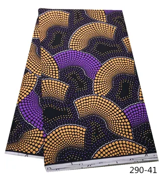 

2020 new 6 yards african fabric high quality 100% Polyester wax fabric print african fabric for women dress 290