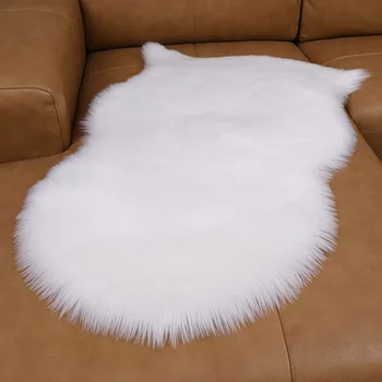 

Artificial Fur Sheepskin 5CM Carpet Washable Cushion Fluffy Carpet Bay Window /Window Sill Pad Wool Soft Warm Living Room Carpet