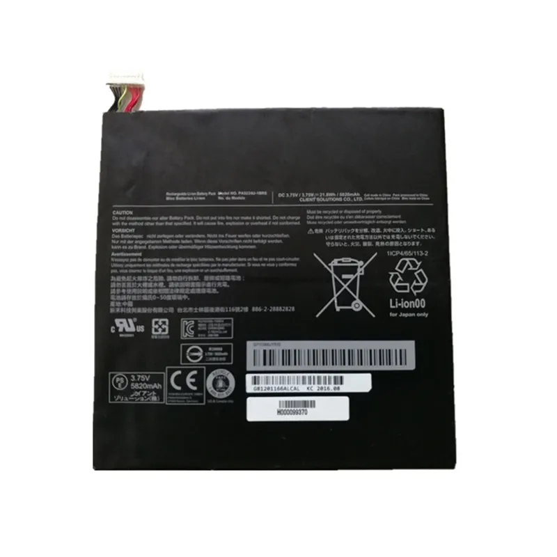 7XINbox 3,75 V 5820mAh 21,8 WH PA5234U-1BRS Аккумулятор для ноутбука TOSHIBA Satellite click 10 LX0W серии