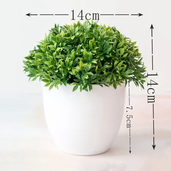 

Artificial Plants Bamboo Leaf Grass Potted Plant Fake Plastic Bonsai Pot Plant Home Decor Wedding Hotel Office Table Decoration