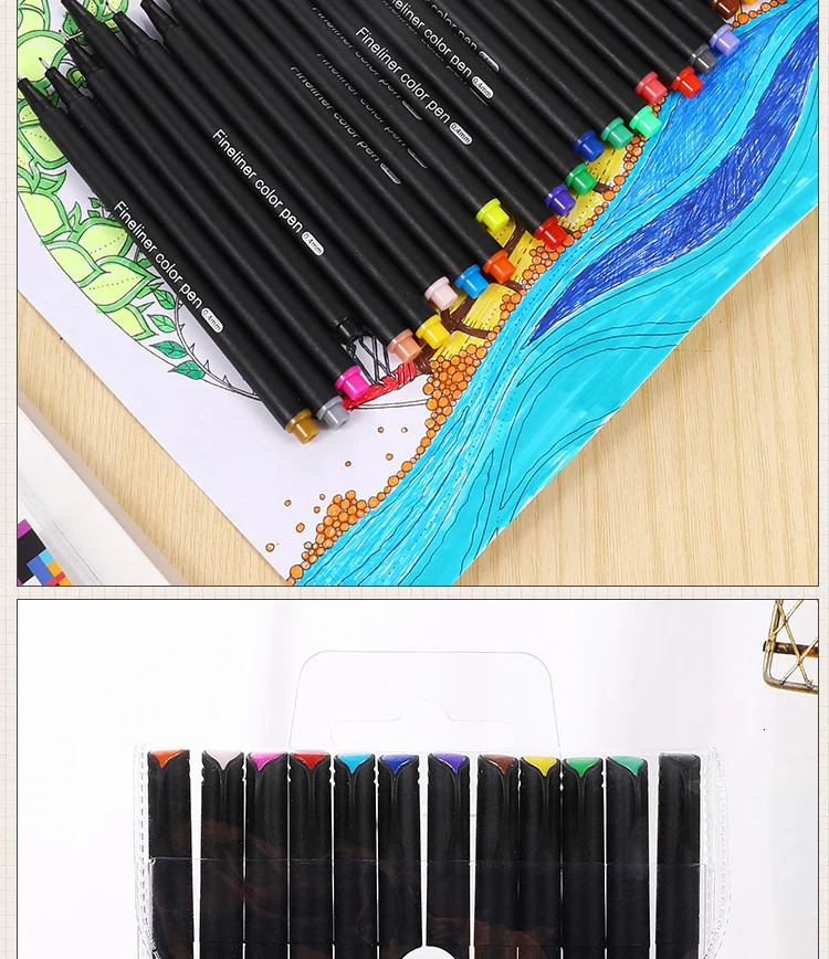 12pcs Colorful 0.38mm Neutral Marker Pen Art Supplies Cute 04031