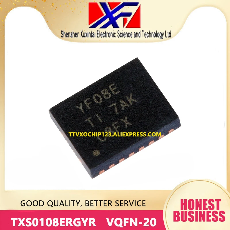 20 unids/lote TXS0108ERGYR TXS0108 IC TRNSLTR bidireccional VQFN 20 ...