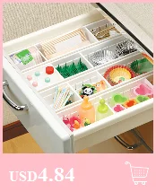 6Pcs Good Quality Practical Plastic DIY Grid Drawer Divider Household Office Necessities Storage Organizer Divider White