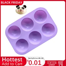 TTLIFE, новинка, 6 отверстий, силиконовая форма для выпечки, 3D полушаровая форма, форма для шоколада, кекса, торта, форма для выпечки «сделай сам», кухонные инструменты