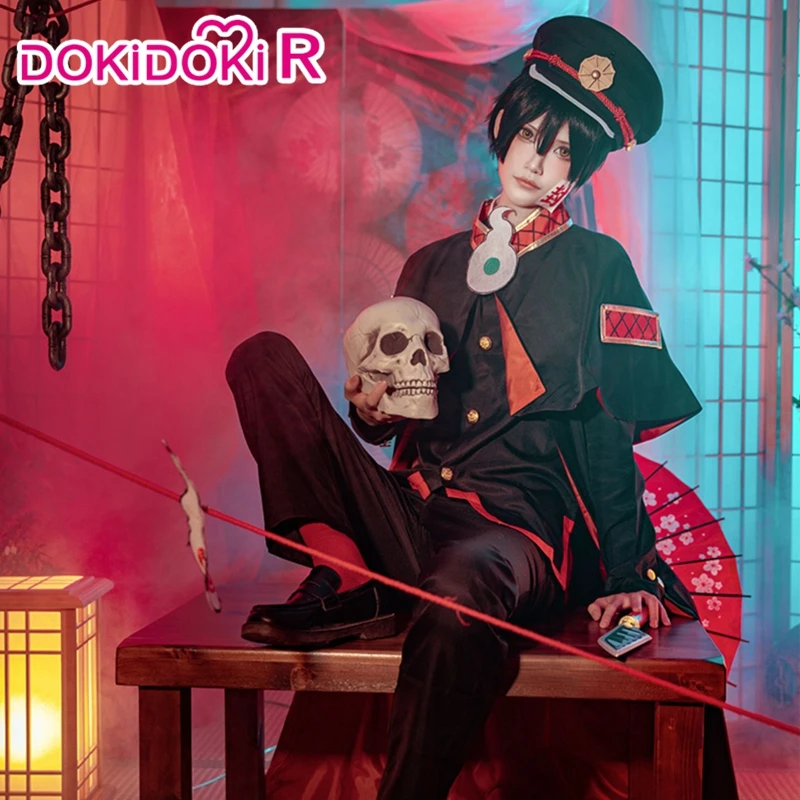 В наличии аниме DokiDoki-R Jibaku Shounen Hanako-kun косплей Hanako мужской костюм haloween Аниме Костюм