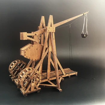 

Ancient War Chariot Trebuchet Model Wooden Siege Car Parent-child Interaction Toys Gift Accept Drop Shipping
