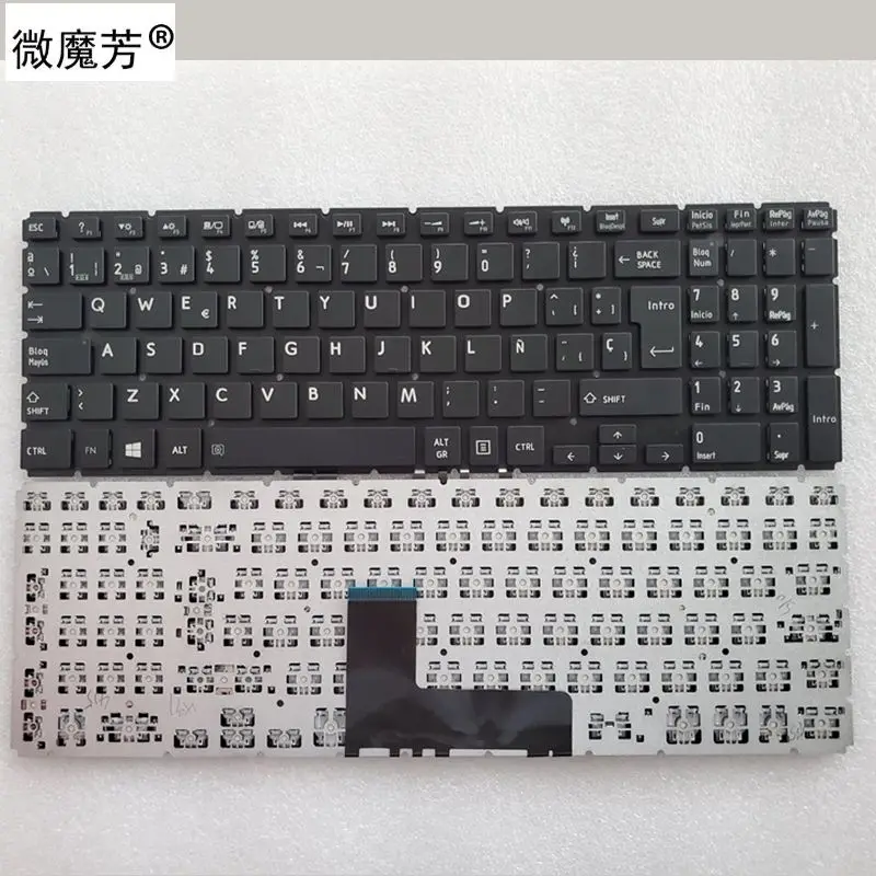 Новая клавиатура для ноутбука SP Toshiba Satellite L50-B L55DT-B L55-B S50-B черная испанская |