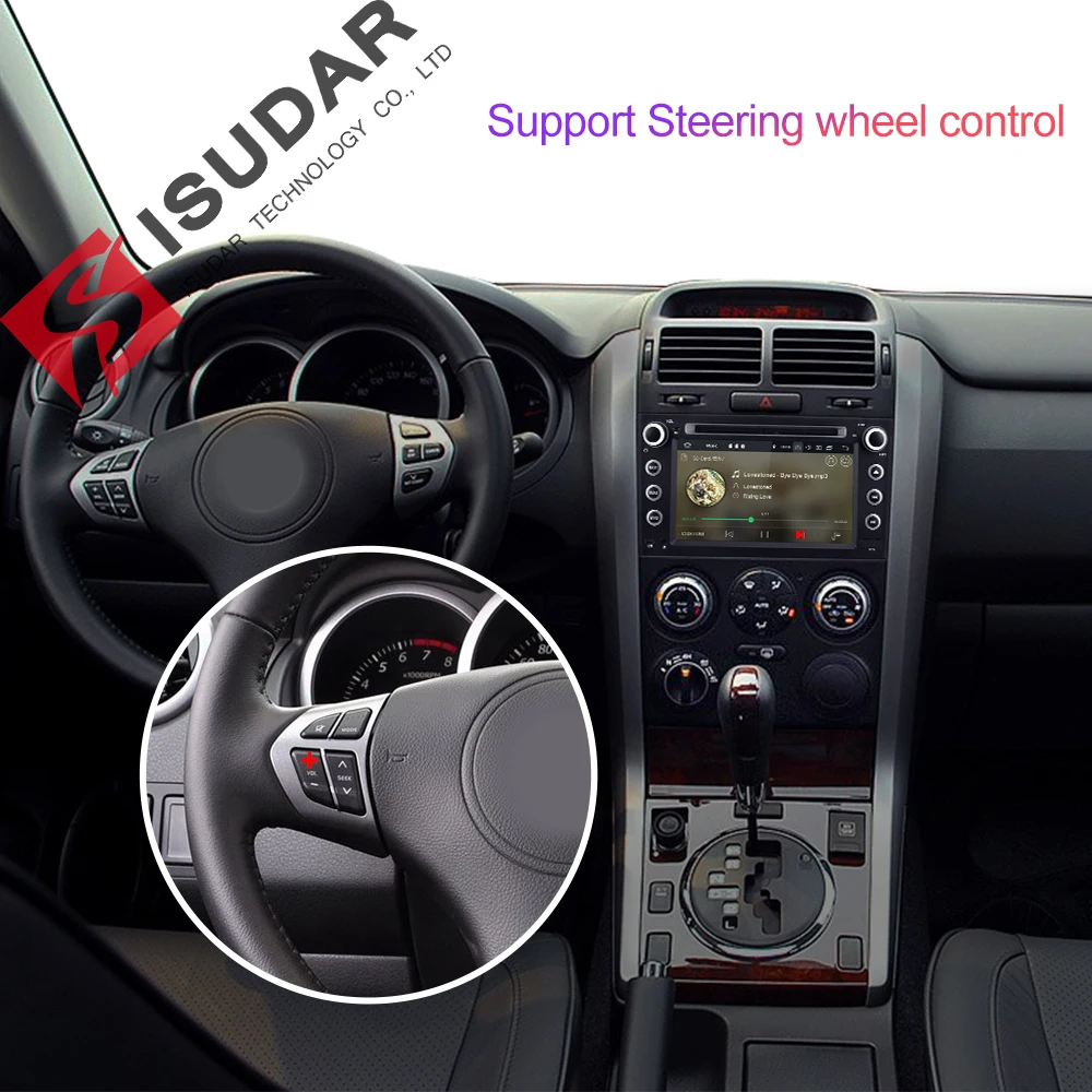  Isudar Autoradio For SUZUKI/Grand Vitara Car Multimedia player Android 9 2 Din DVD player GPS 4 Cor