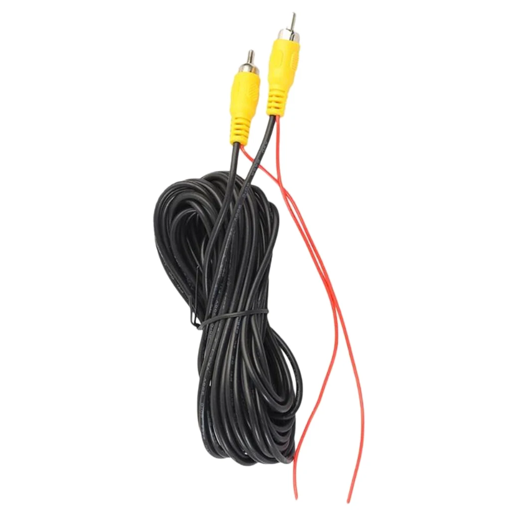 6m Car RCA Video Extension Cable Wire for Rear View Parking Camera IP67 6m Car RCA Video Extension Cable Wire for Rear View Parking Camera IP67
