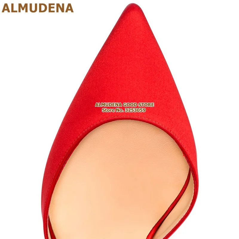 红色黑色色丁布后跟大蝴蝶结系带凉鞋尖头单鞋CL款 (16)