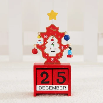 

Christmas Calendar Christmas Creative Exquisite Gift Wooden Decoration Ornaments Small Mini Christmas Tree Christmas Decorations