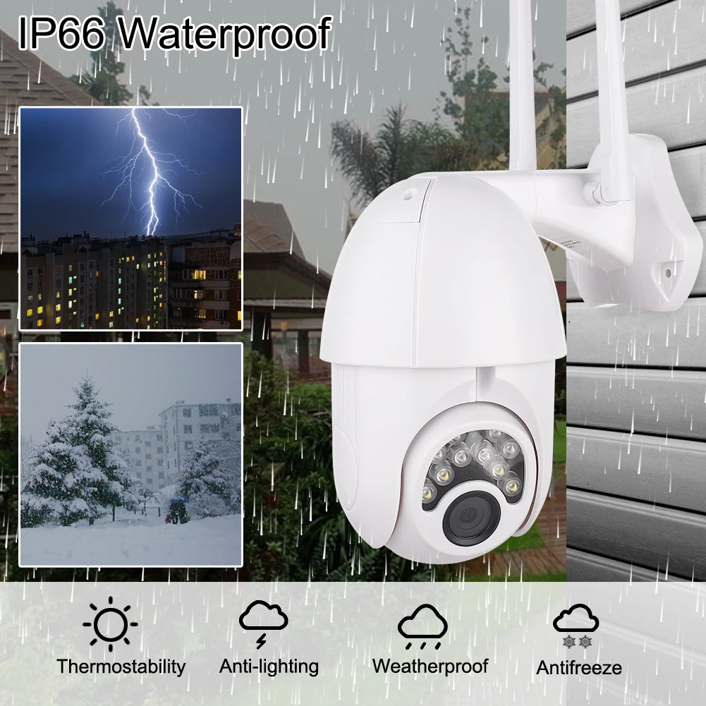 

HD 1080P IP Camera Wifi Outdoor Speed Dome Wireless Wifi Security Camera Pan Tilt 4X Digital Zoom 2MP Network CCTV Surveillance