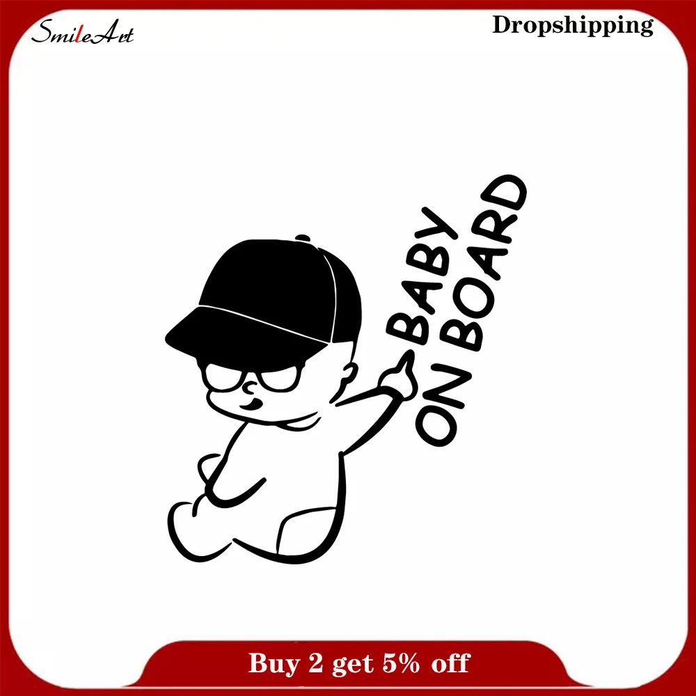 Family Baby on Board Wall Sticker Pvc Stickers Art Paper Waterproof Decals | Дом и сад