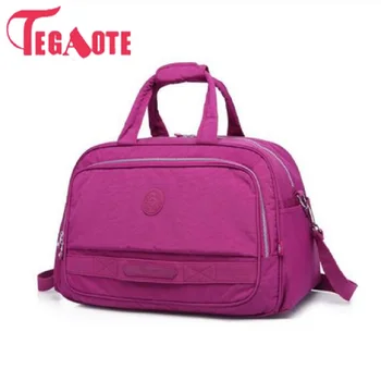 

TEGAOTE Men's Travel Bag Fashion Nylon Solid Unisex Large Capacity Duffle Business Trip Big Luggage Bags Travel Totes Women