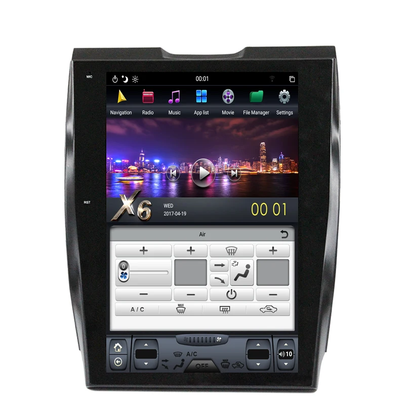 NAVITOPIA 12,1 дюймов 4G+ 64GB Tesla стиль вертикальный экран Android 8,1 Автомобильная dvd-навигационная система для Ford Edge