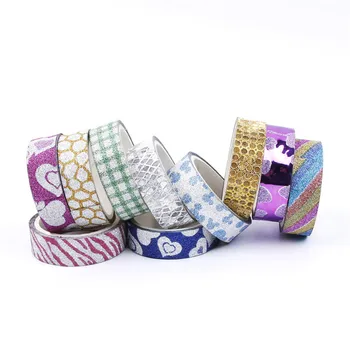 

10 Pcs/Set 15mmx3M Decorative Washi Tape Random Pattern DIY Scrapbooking Masking Craft Tape School Supplies Stationery Tape