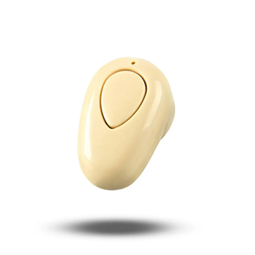 V4.1 мини беспроводные Bluetooth наушники вкладыши Спорт с микрофоном гарнитура громкой связи стерео невидимые наушники Auriculares для всех телефонов - Цвет: gold
