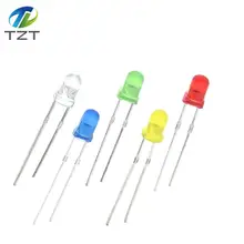 5 цветов s* 20 шт = 100 шт/1 цвет = 100 шт F3 3 мм светодиодный диодный светильник Ассорти комплект зеленый синий белый желтый красный набор компонентов «сделай сам»