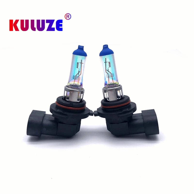 2 Pcs HB4 9006 12V55W Rainbow Blue Plasma P22d Car Quartz Halogen Bulb Fog Lamp Automobile Headlamp 5