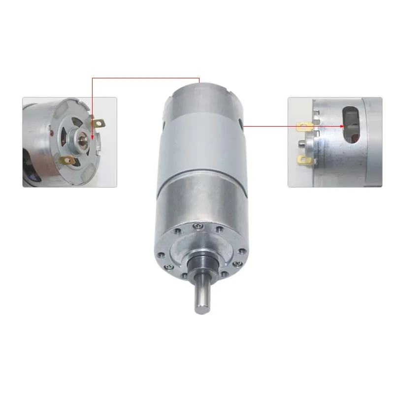 1PCS New JGB37-550 DC12V High Torque Turbo Worm Gear DC Motor with Metal Gearbox 