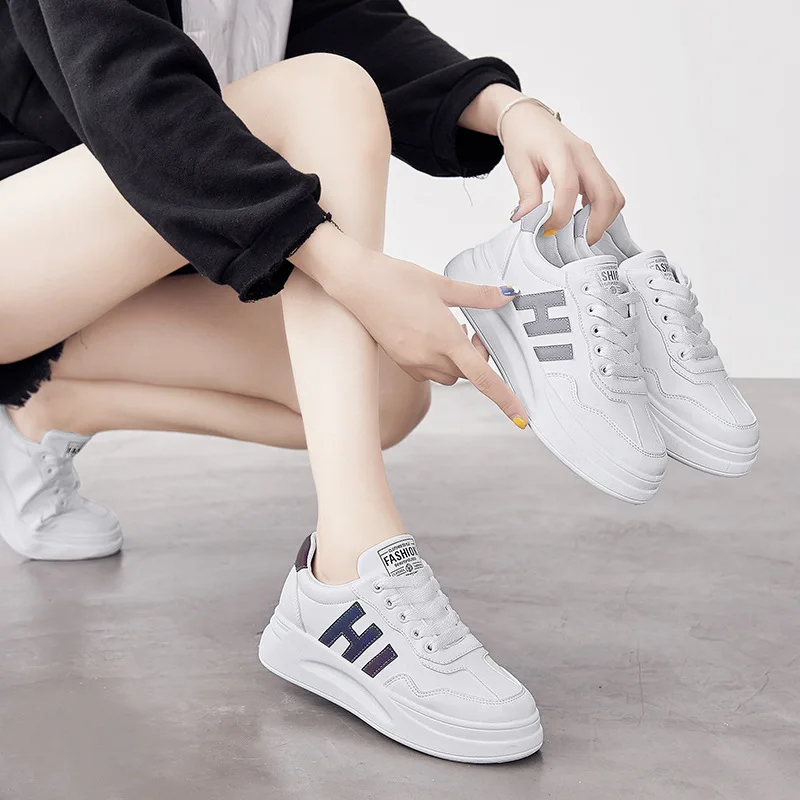 

2019 Autumn Girl'S MacBook Shoes Network Red-WOMEN'S Shoes Cool Reflective Casual Trendy Shoes Versatile Thick Bottomed Platform