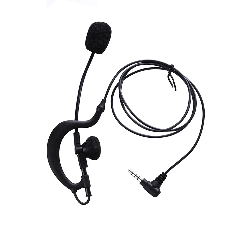 

3.5mm Referee Headset Earhook Single headphone Microphone Speaker Headset for Football Soccer Match Work for Vnetphone V4 V6