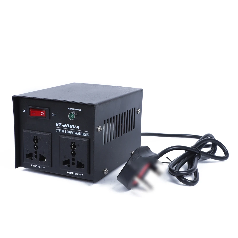 AC 220V 100V 200W Трансформатор повышающий понижающий силовой трансформаторная ЭДС регулятор конвертер прибор преобразователь напряжения