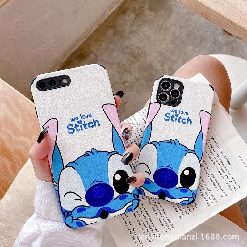 Disney Mickey Mouse Stitch Mobile Silica Gel Phone Case For Iphone 12 Mini 12promax 11 Xs Xr 7 8 Plus Case Women Men Shell Polo Shirts Aliexpress