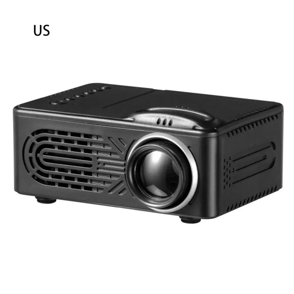 

Black Mini Micro Portable Home Entertainment Projector Supports 1080P Hd Mobile Phone Connection Projector