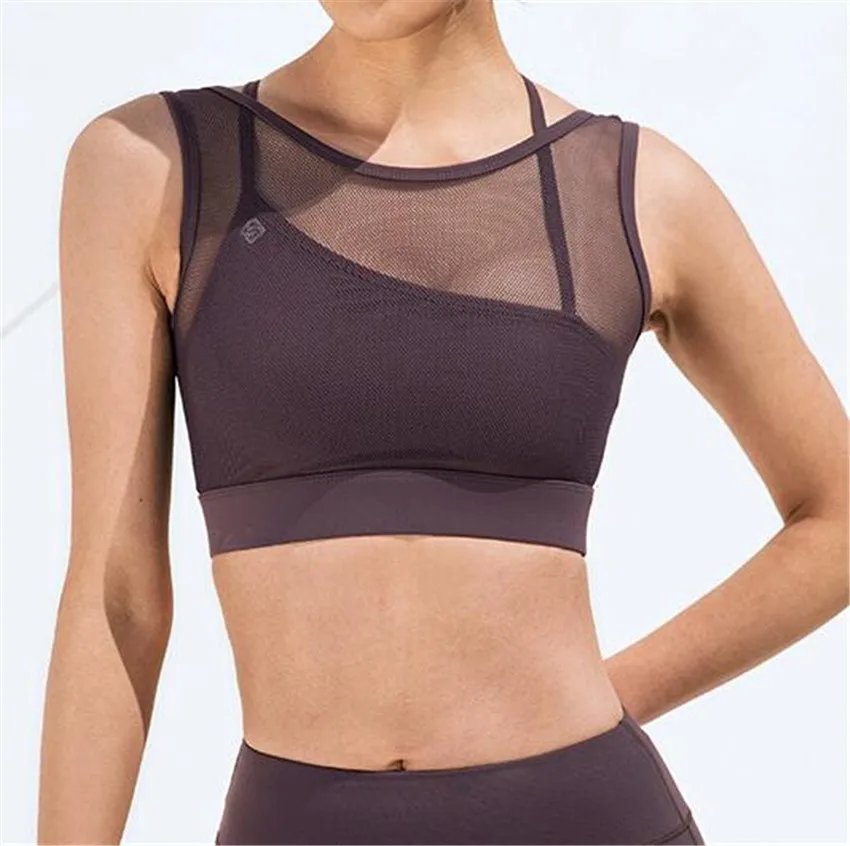 Nylon Pad 1/2PCS Yoga Set Women Fitness Gym Clothing Sportswear Mesh Workout Sport Tracksuit Yoga Running Gym Suits Push Up Sp