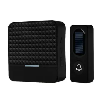 

300m Long Range Solar Power Wireless Waterproof Doorbell Light Control Sensor With Transmitter+ Receiver Door Bell Kit(Eu Plug)