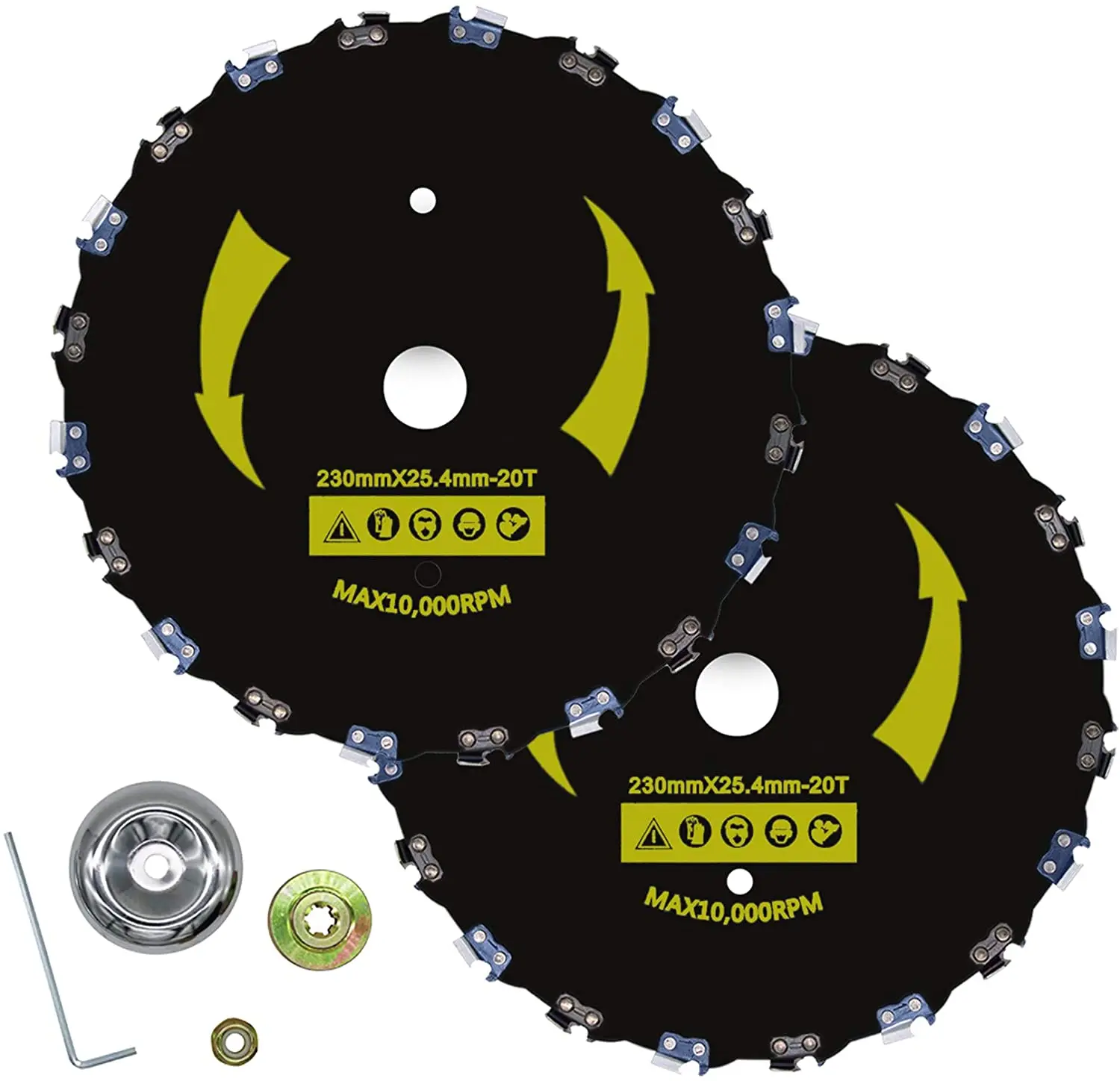 9" Brushcutter Chainsaw Tooth Blade,20t Chainsaw Tooth Brush Cutter